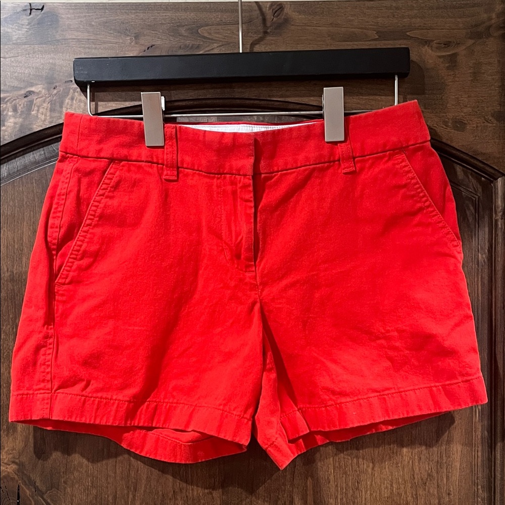 J. Crew Bright Red Women's Bermudas